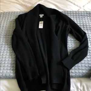 Classic Black LL Bean Cashmere Cardigan,NWOT!